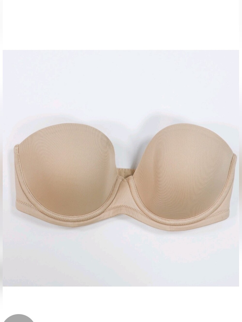 Wacoal Women's Size 34H Beige Convertible Strapless Contour UW Beige Bra! 854119